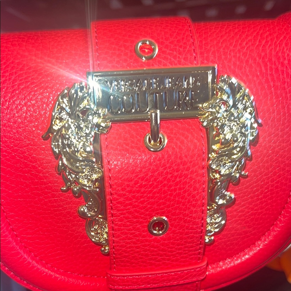 Versace Jeans Collection Red Shoulder Bag - Picture 7 of 9